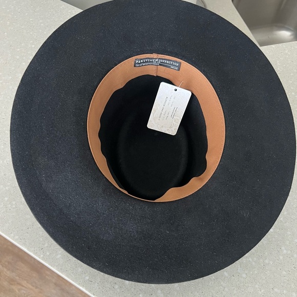 Peruvian Connection Gaucho Hat Wool | Wide Brim Black | One Size NWT - Picture 8 of 15